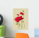 Beautiful vector illustration depicting poppies Wall Decal