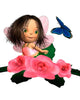 Baby Pink Rose Fairy with Butterfly Wall Decal
