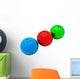 multicolored bowling balls Wall Decal