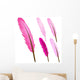 Pink Feather Wall Decal