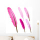 Pink Feather Wall Decal