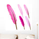 Pink Feather Wall Decal