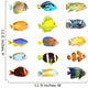 Fifteen Tropical Fish Wall Decal