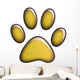 Paw Print Wall Mural