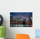 Brooklyn Bridge at night Wall Mural