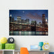 Brooklyn Bridge at night Wall Mural
