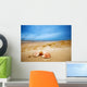 Shells Sand Ocean Wall Mural