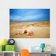 Shells Sand Ocean Wall Mural