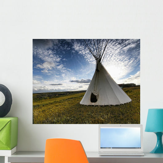 Teepee Prairie Wall Mural