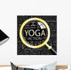 YOGA. Illustration with different association terms. Wall Mural