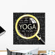 YOGA. Illustration with different association terms. Wall Mural