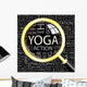 YOGA. Illustration with different association terms. Wall Mural