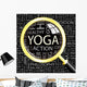 YOGA. Illustration with different association terms. Wall Mural