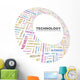 Technology Word Collage White