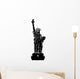 Statue of Liberty Black and White Illustration Wall Decal