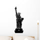 Statue of Liberty Black and White Illustration Wall Decal