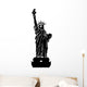 Statue of Liberty Black and White Illustration Wall Decal