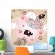 Texture Elephants Clouds Wall Decal