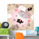 Texture Elephants Clouds Wall Decal