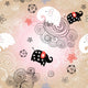 Texture Elephants Clouds Wall Decal