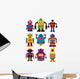 Cartoon Color Robot Icon