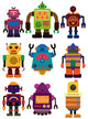 Cartoon Color Robot Icon