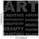 ART. Vector word collection. Wordcloud illustration. Wall Mural