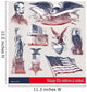 Patriotic American Emblems Symbols Wall Decal