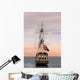 british flag union jack on sailing ship Wall Mural
