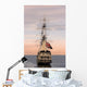 british flag union jack on sailing ship Wall Mural