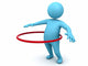 Hula Hoop Exercise Wall Decal