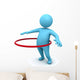 Hula Hoop Exercise Wall Decal