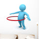 Hula Hoop Exercise Wall Decal