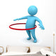 Hula Hoop Exercise Wall Decal