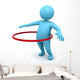 Hula Hoop Exercise Wall Decal