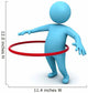 Hula Hoop Exercise Wall Decal