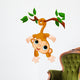 Baby Monkey on a Tree Wall Decal