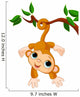 Baby Monkey on a Tree Wall Decal