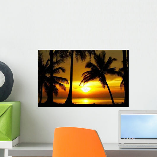 Sunset Equator Wall Decal