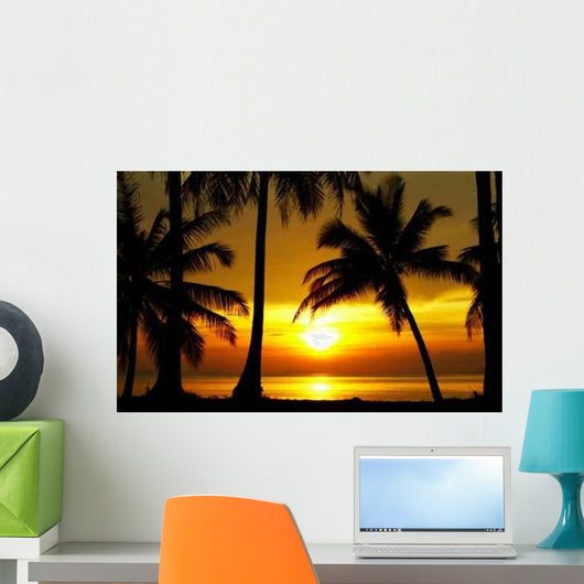 Sunset Equator Wall Decal