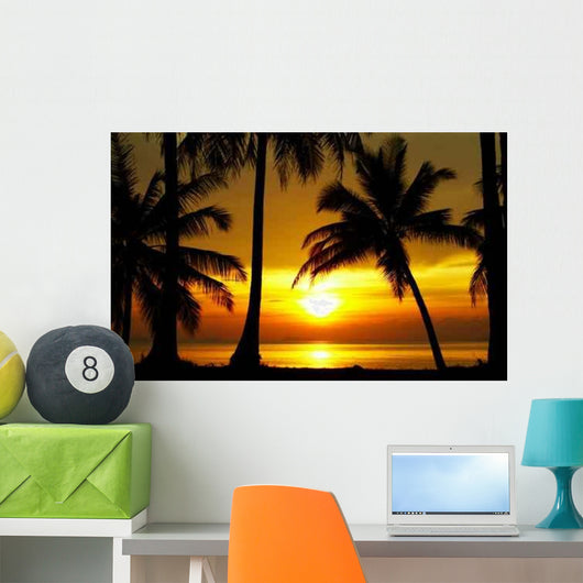 Sunset Equator Wall Decal