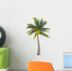 Coconut Palm Tree White Wall Decal