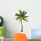 Coconut Palm Tree White Wall Decal