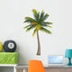 Coconut Palm Tree White Wall Decal