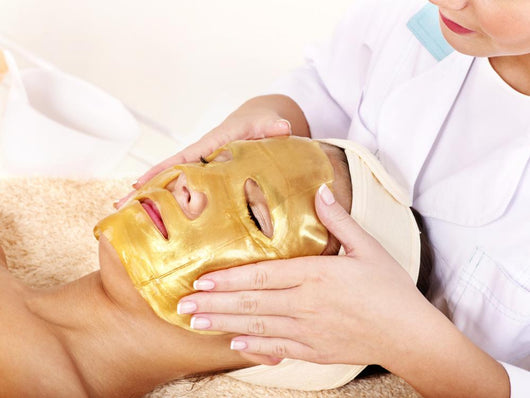 Girl with Gold Facial