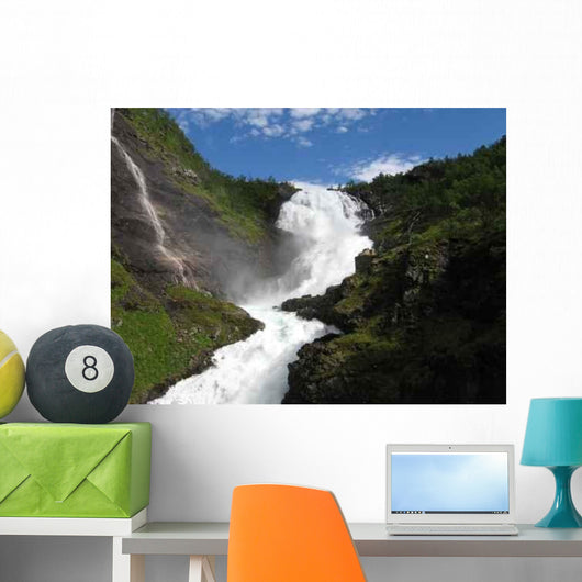 Kjossfossen-waterfall Wall Decal