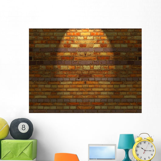 Brick Wall Lighted Seamless Wall Decal