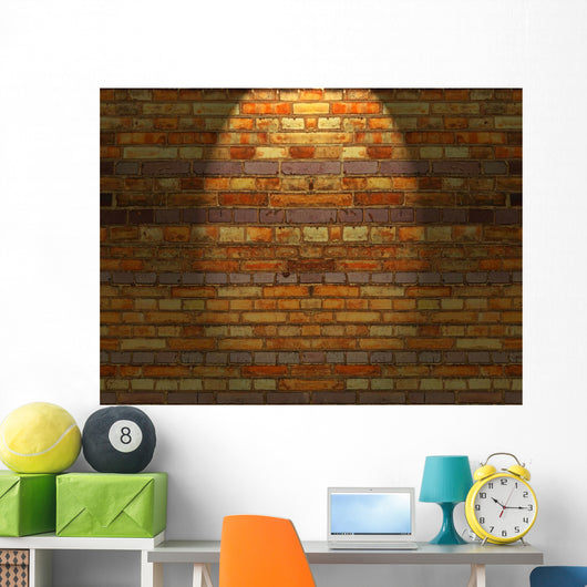 Brick Wall Lighted Seamless Wall Decal