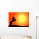 cavallo nel tramonto Wall Mural
