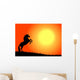 cavallo nel tramonto Wall Mural